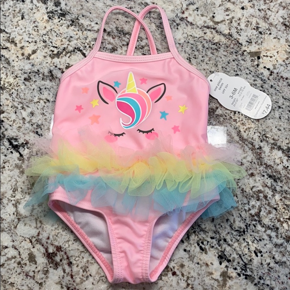 Infant unicorn swim suit